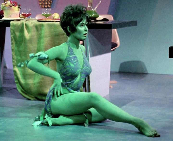 Yvonne Craig as Marta, Orion slave girl in Star Trek